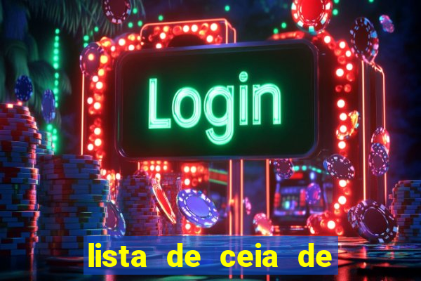 lista de ceia de natal completa